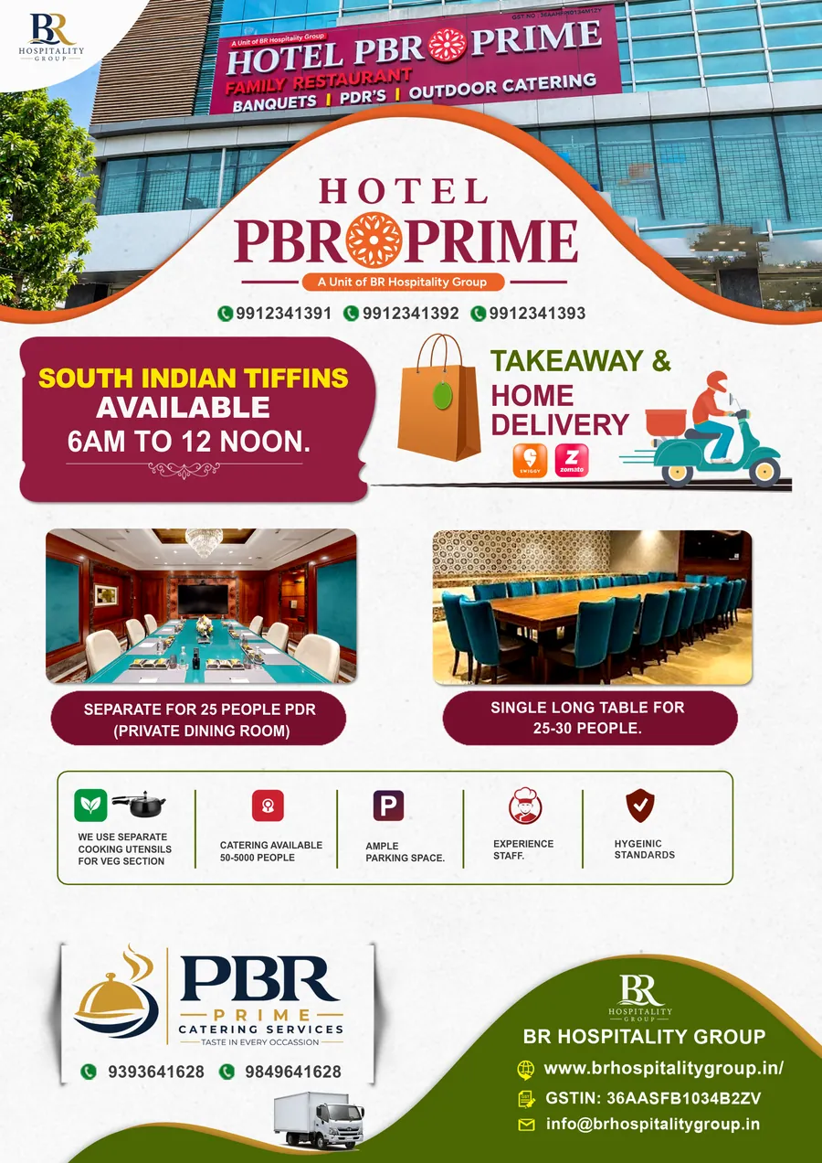 Hotel PBR Prime — BR Hospitality Group pamphlet